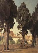 Jean Baptiste Camille  Corot Villeneuve-les-Avignon (mk11)